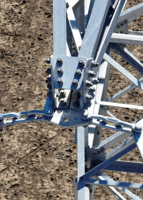 anclajes torre alta tensión